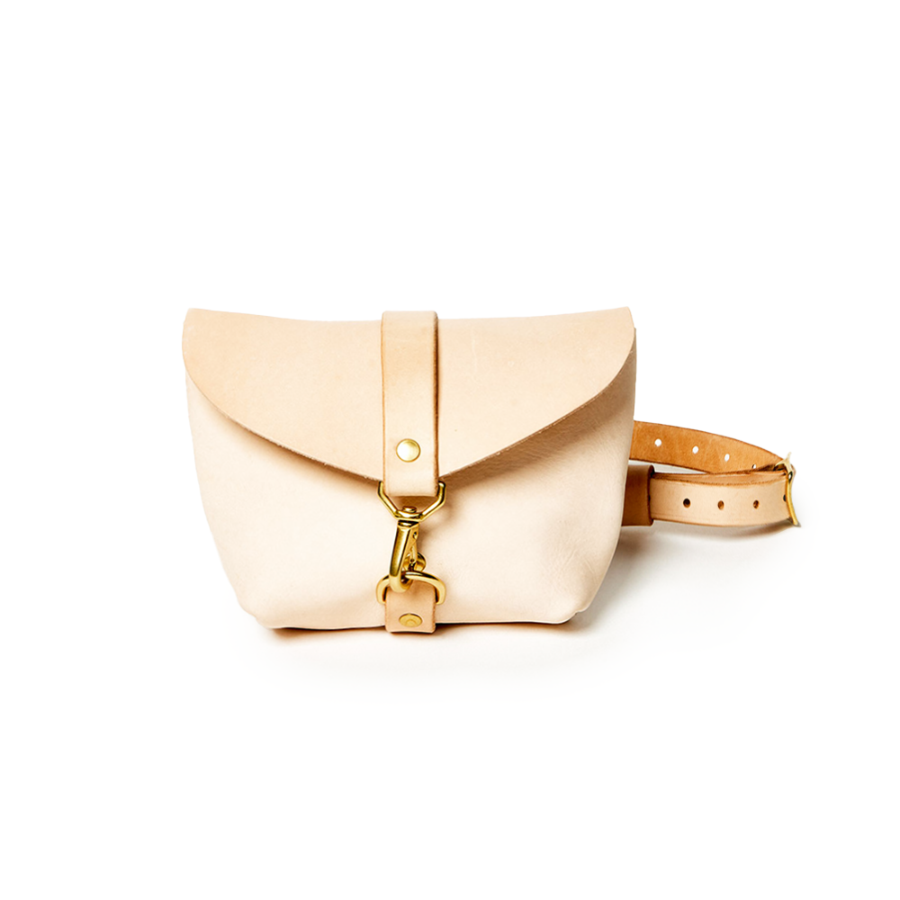 Glad & Young Natural leather fanny bag sale