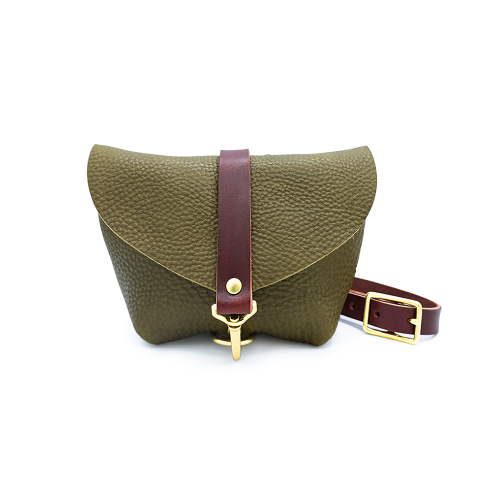 Glad & Young Natural popular leather fanny bag