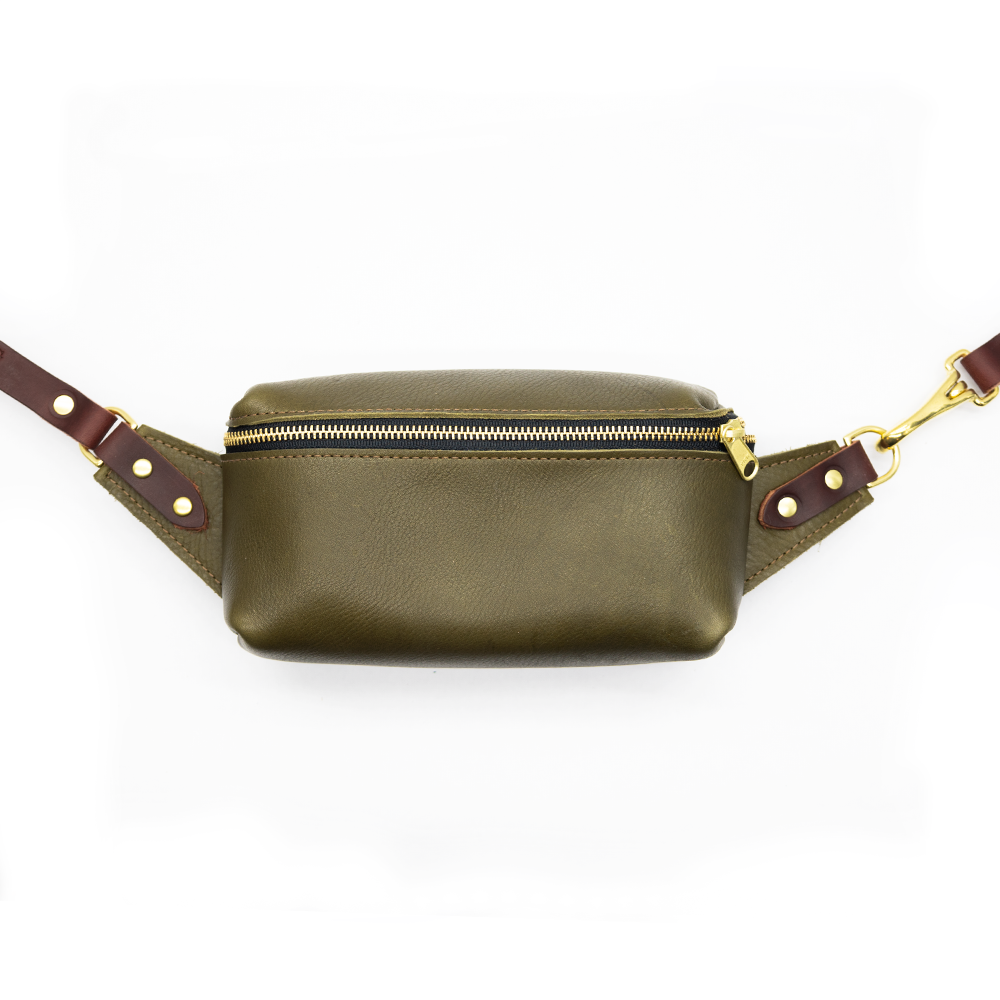 Modern Leather Sling Bag - Glad & Young Studio