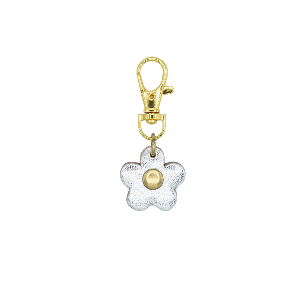 Flower Shaped Leather Charm