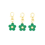 Flower Shaped Leather Charm