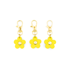 Flower Shaped Leather Charm
