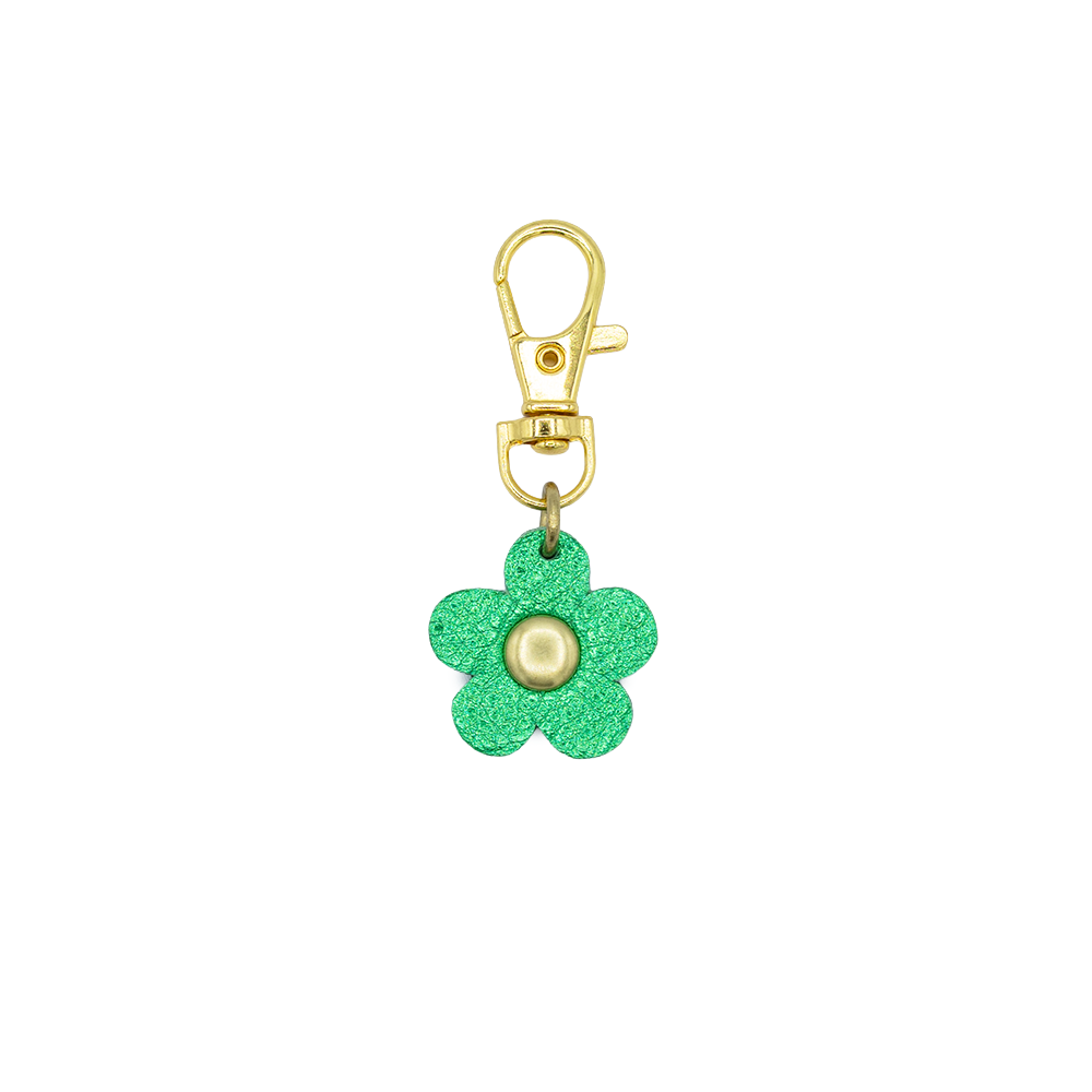 Flower Shaped Leather Charm