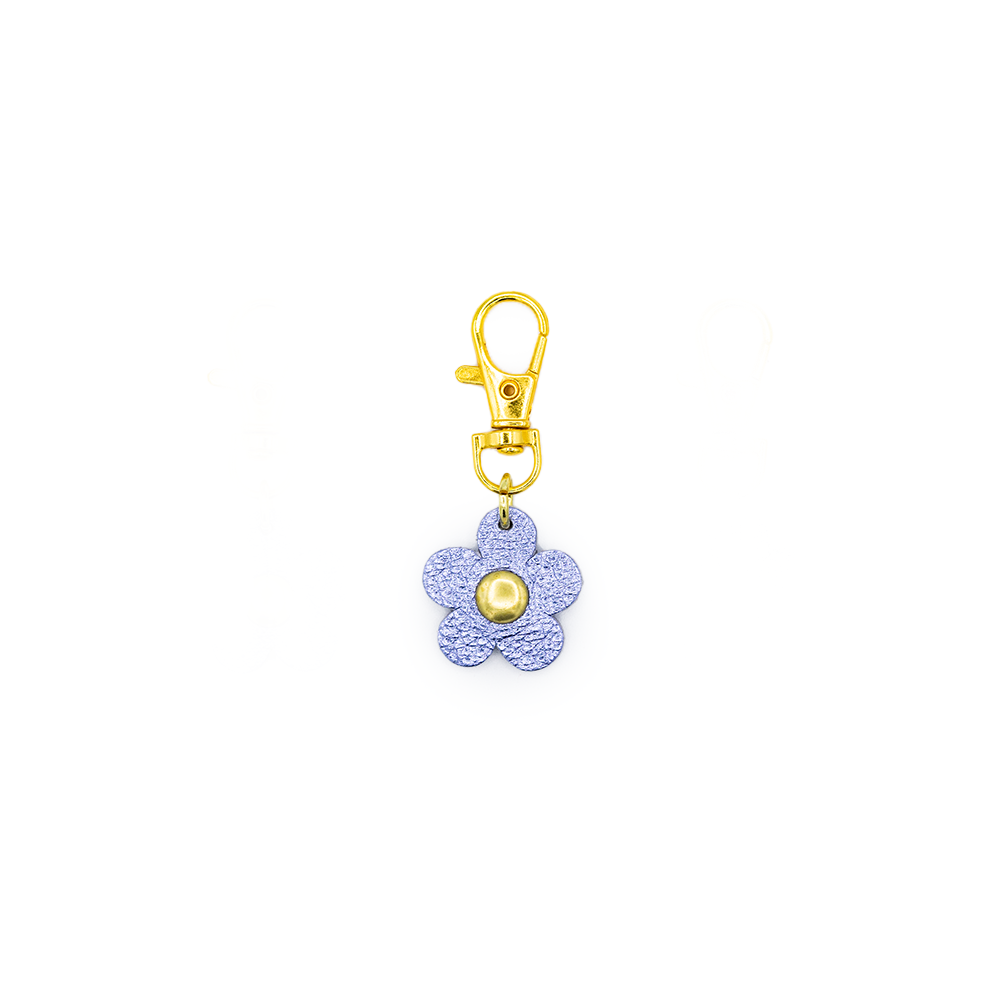 Flower Shaped Leather Charm