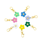 Flower Shaped Leather Charm