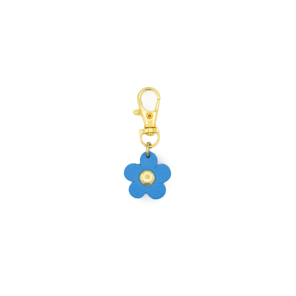 Flower Shaped Leather Charm