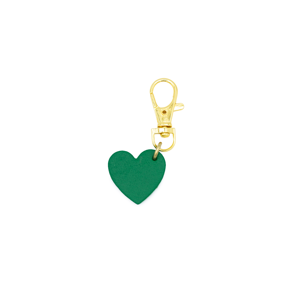 Heart Shaped Leather Charm