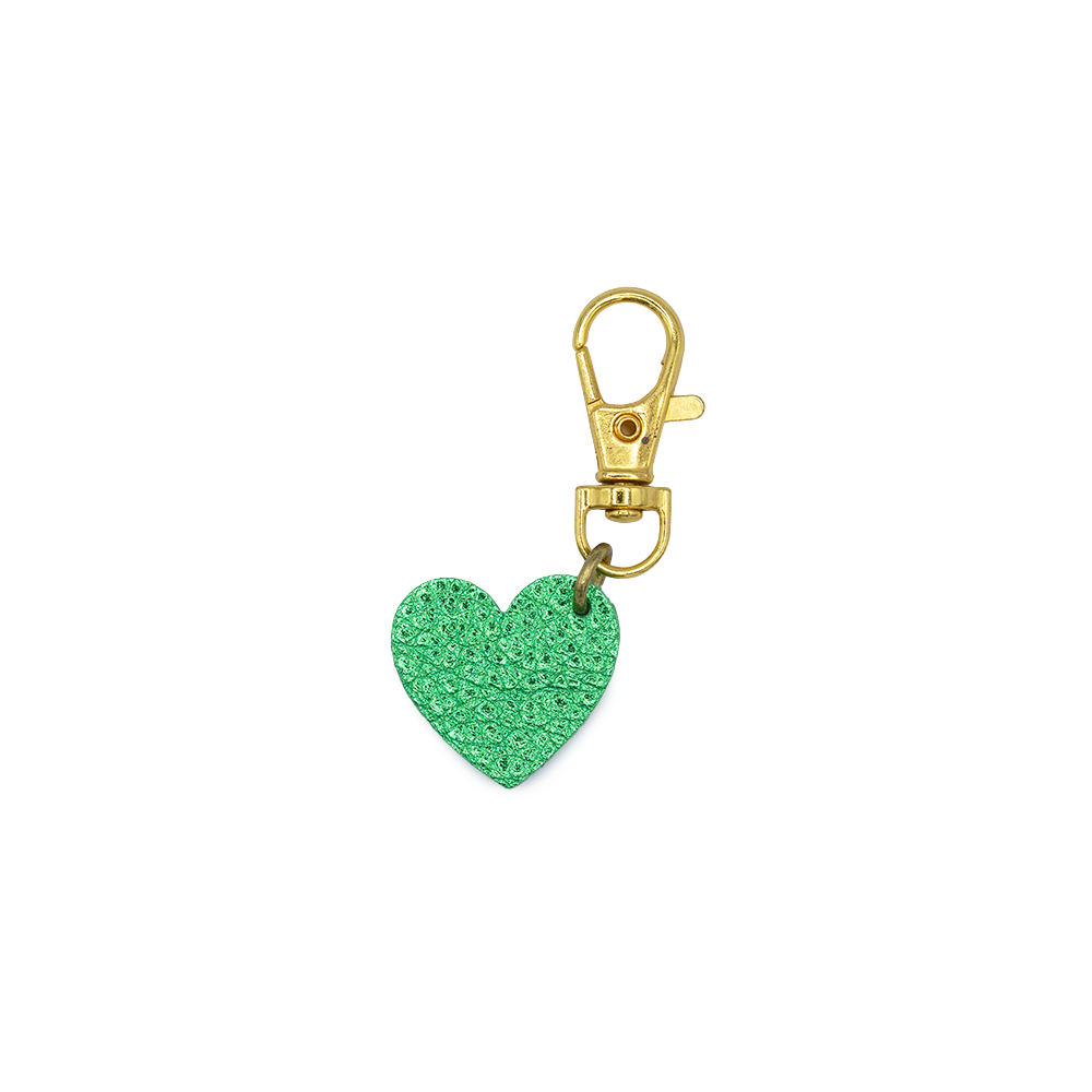 Heart Shaped Leather Charm