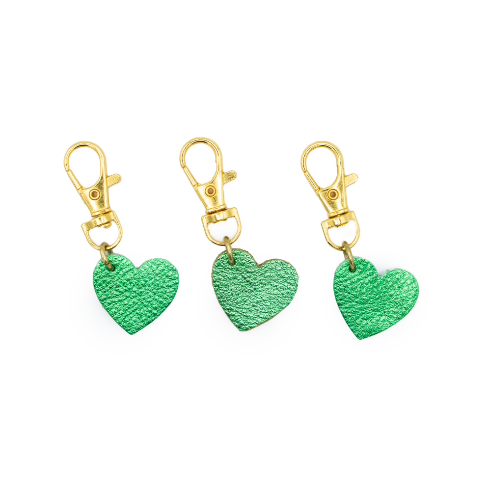 Heart Shaped Leather Charm