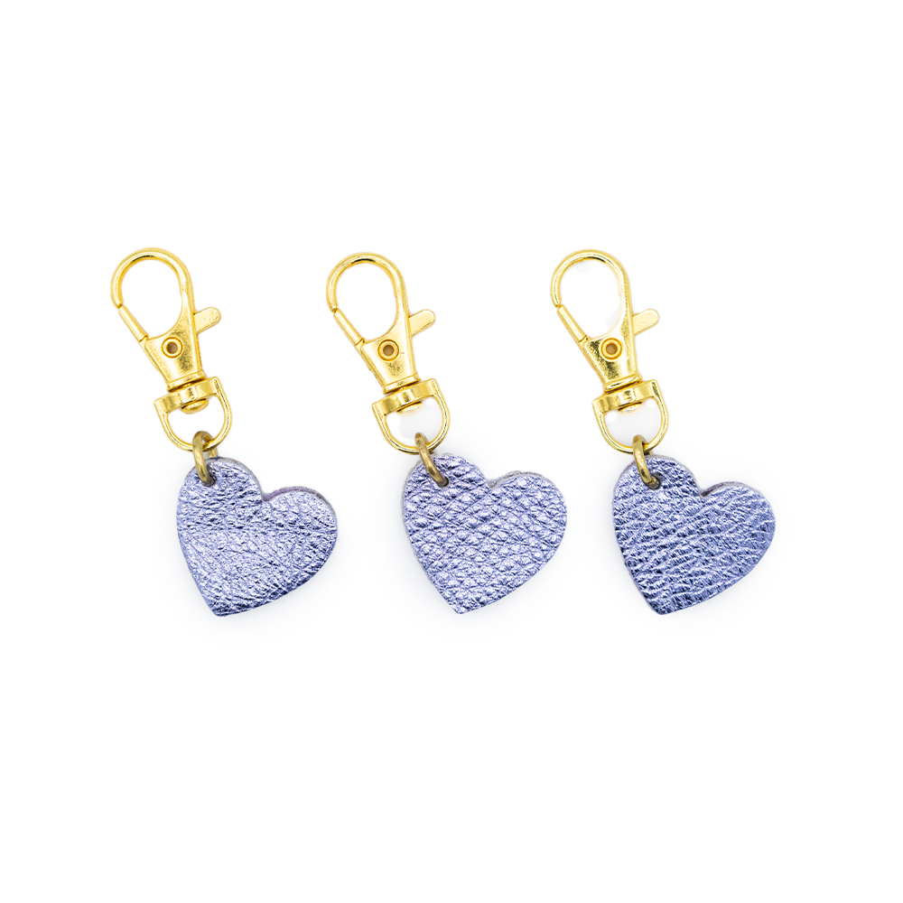 Heart Shaped Leather Charm