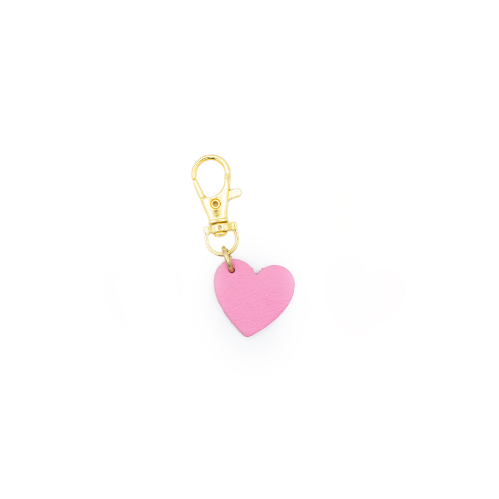 Heart Shaped Leather Charm