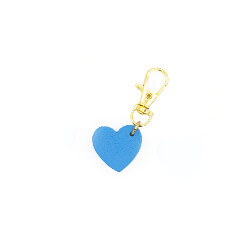 Heart Shaped Leather Charm
