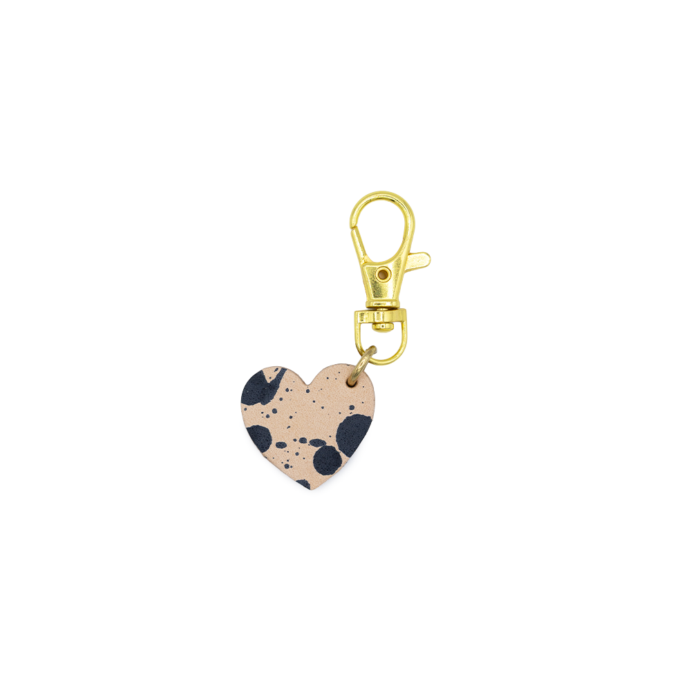 Heart Shaped Leather Charm