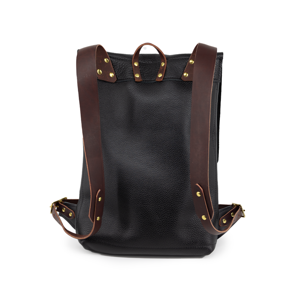 black leather shoulder bag backpack 9" Black, Small Purse, Convertible Leather Backpack Sleek Boss Lady Leather Laptop Backpack