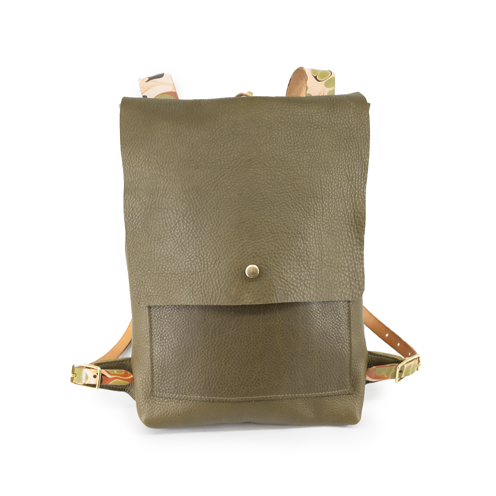 Boss Lady Leather Laptop Backpack