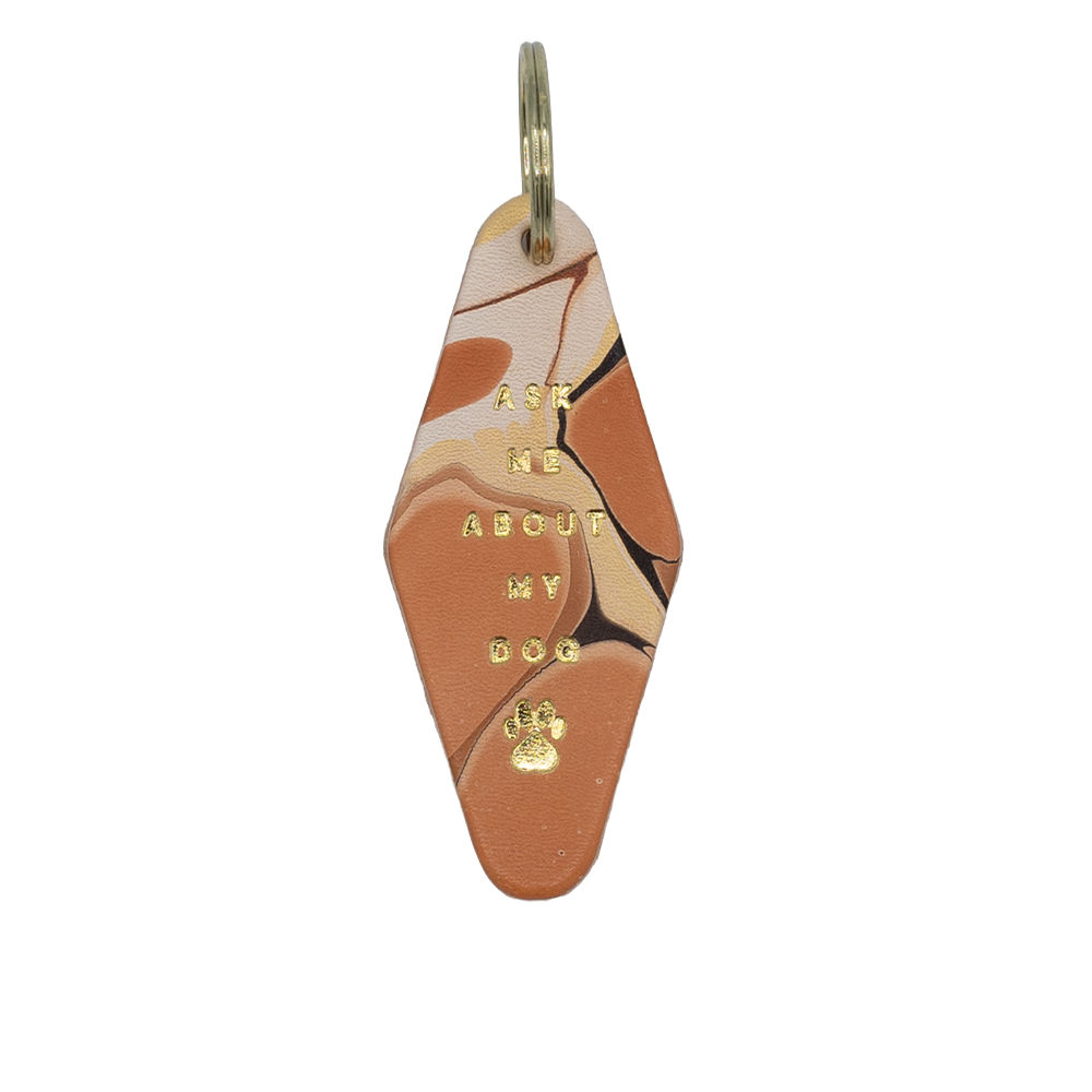 "Ask Me About My Dog" Hotel Keychain