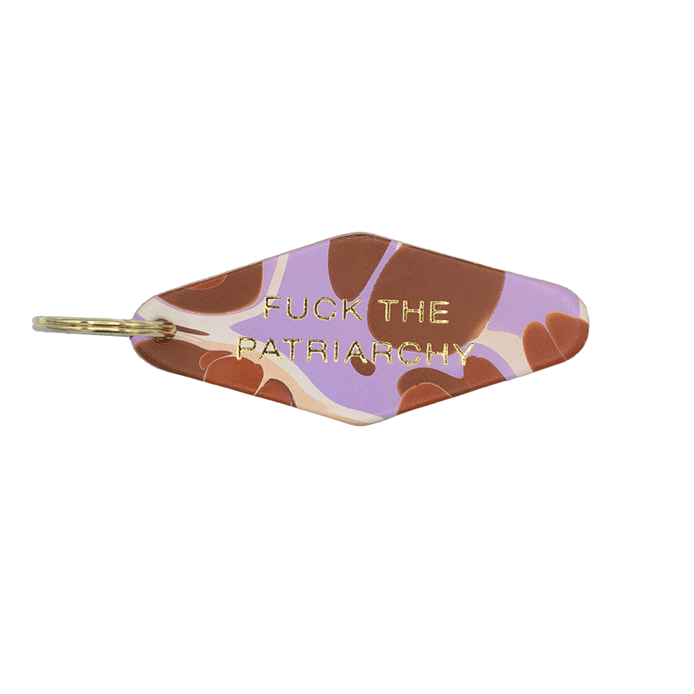 "F The Patriarchy" Hotel Keychain