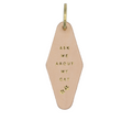 "Ask Me About My Cat" Hotel Keychain