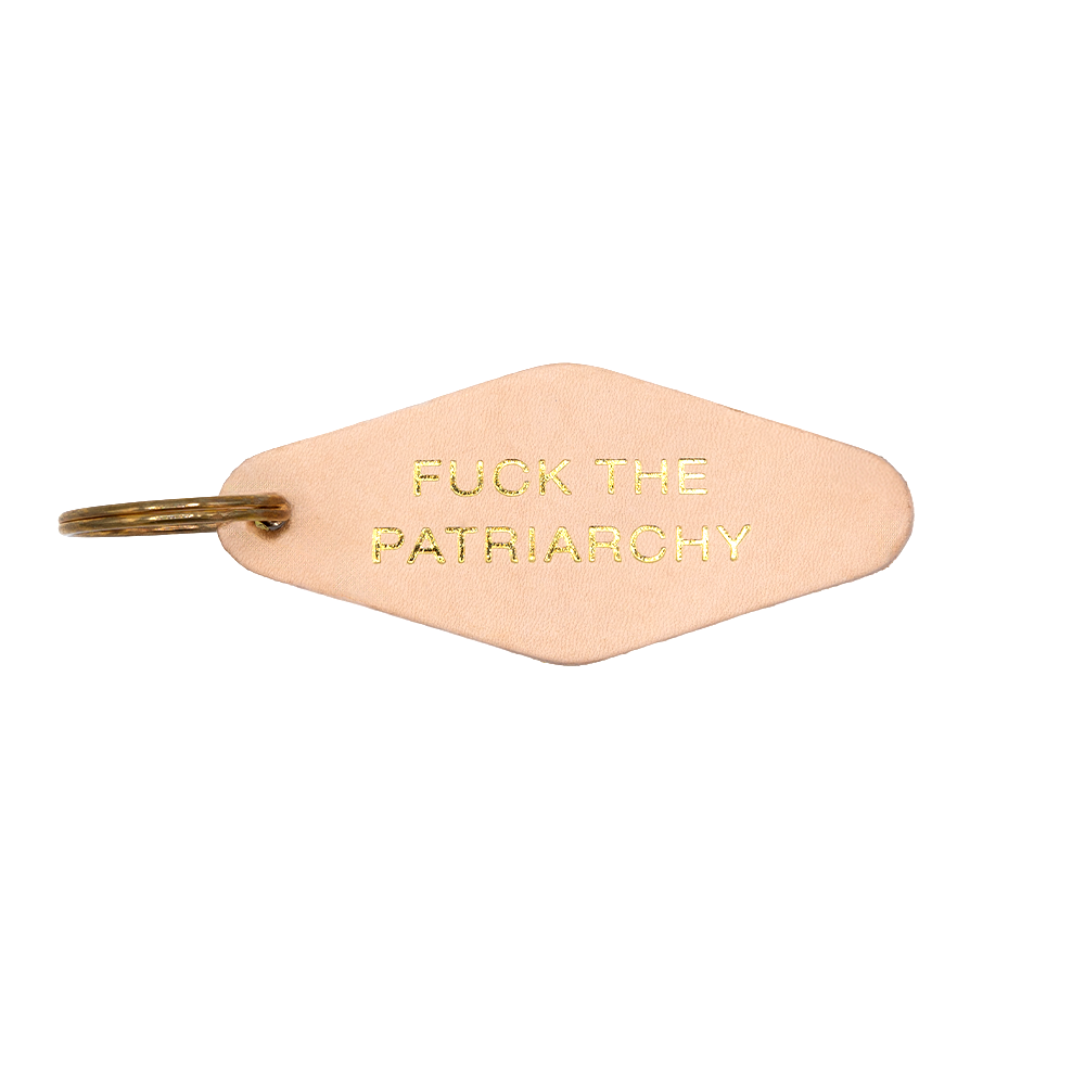"F The Patriarchy" Hotel Keychain