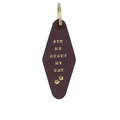 "Ask Me About My Cat" Hotel Keychain
