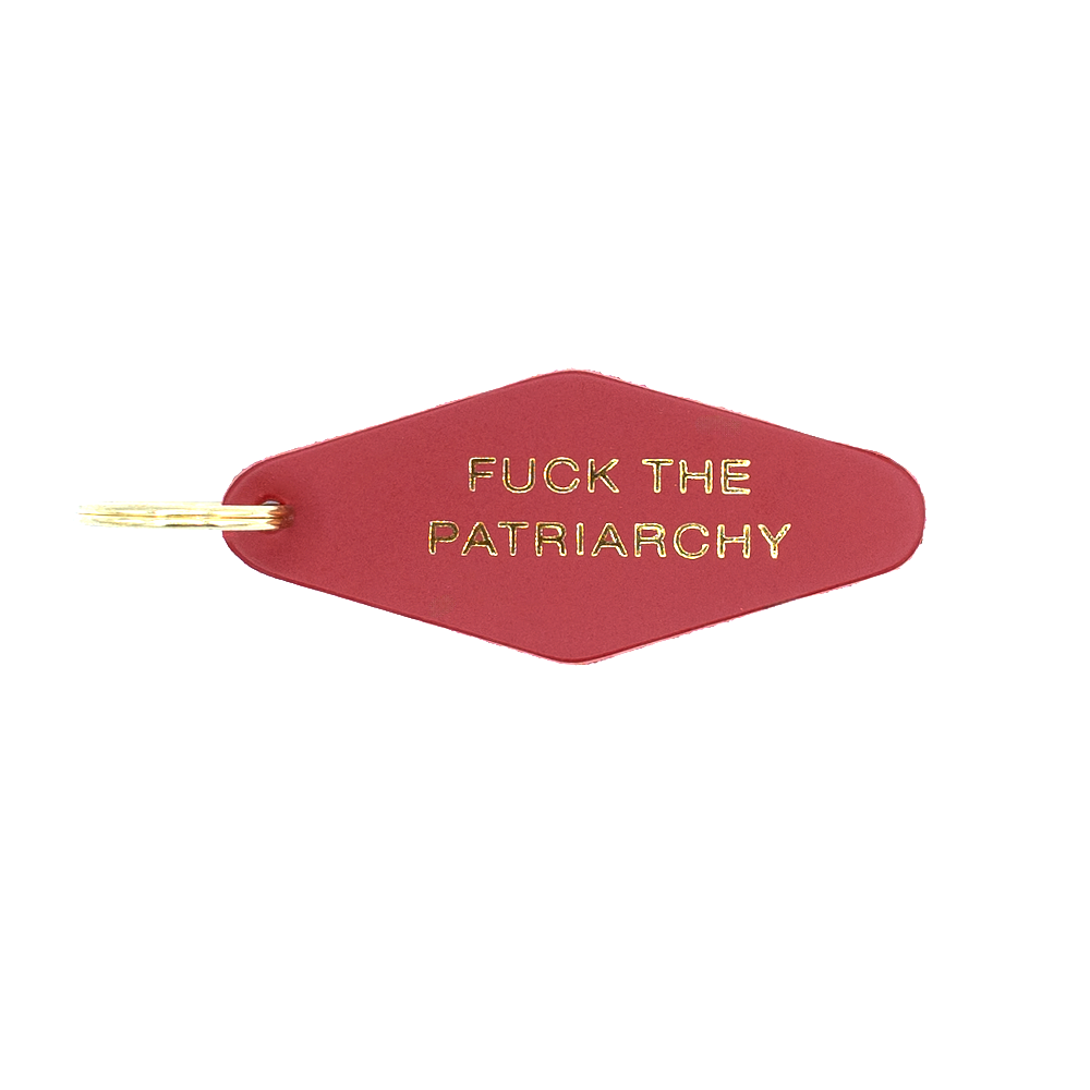 "F The Patriarchy" Hotel Keychain