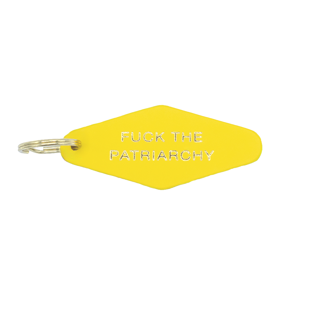 "F The Patriarchy" Hotel Keychain