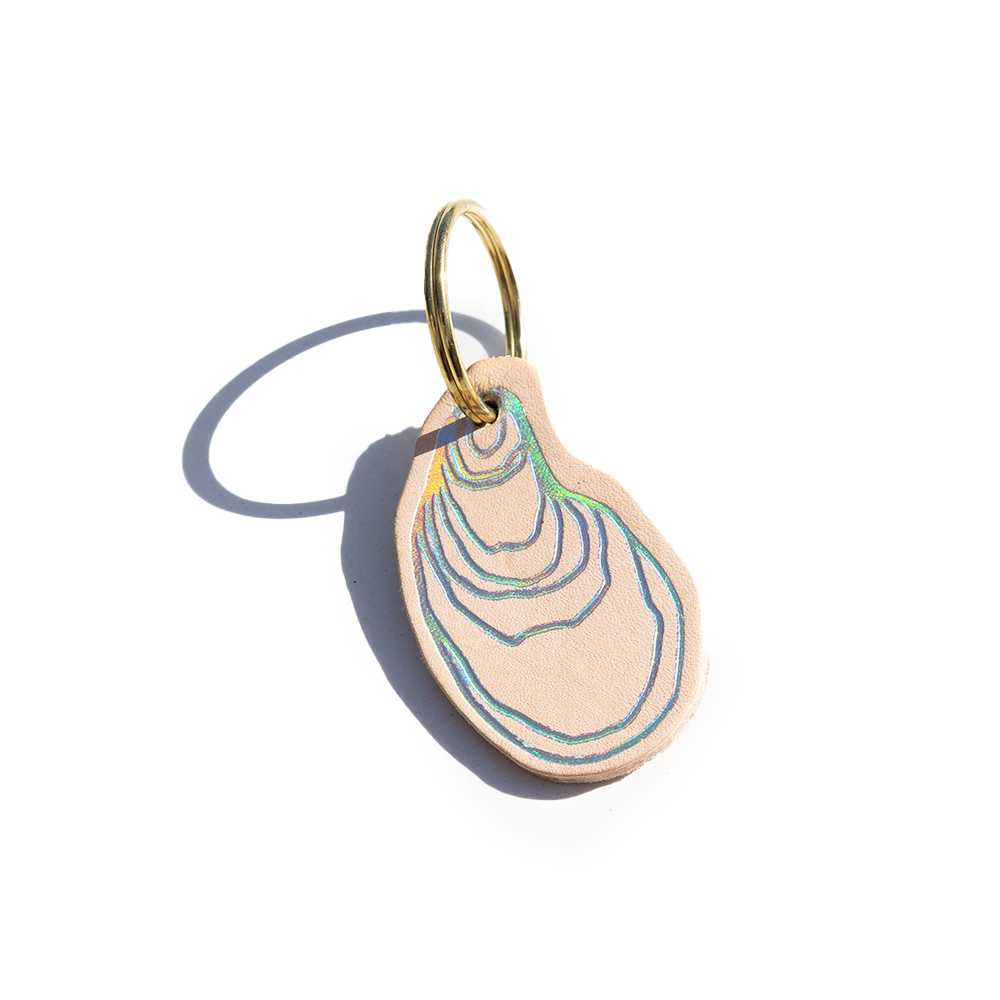 Oyster Shaped Keychain